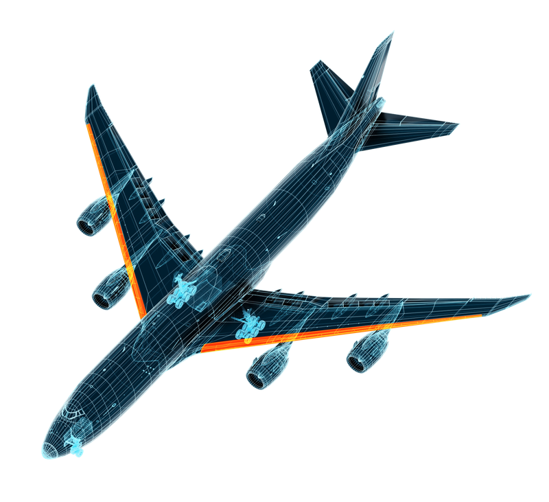 Ontic MRO 3 D WIREFRAME 747 Leading edge
