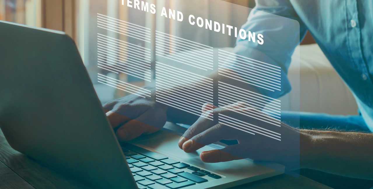 terms and conditions concept, read and accept