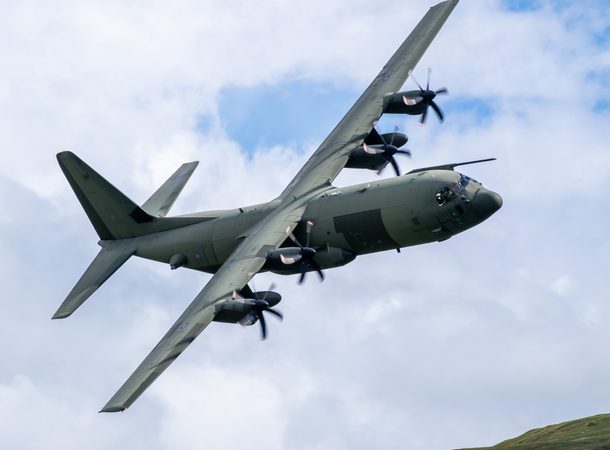 Banking RAF C-130 Hercules