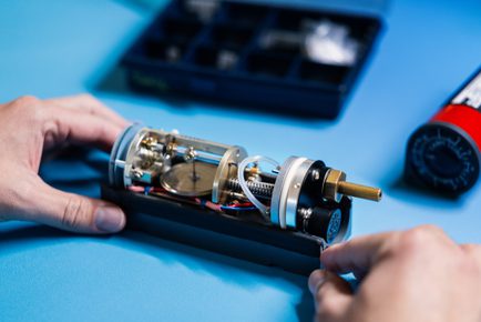 Technician working on rate of climb indicator 1