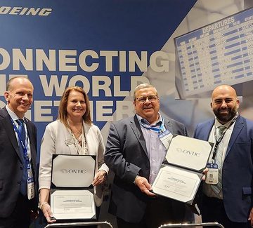 Boeing ontic distributor agreement signing
